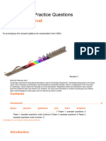 5054 Space Physics Practice Questions (For Examination From 2023)