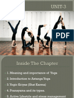 Unit 3 Yoga and Lifestyle