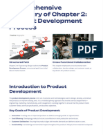 Comprehensive Summary of Chapter 2 Product Development Process