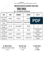 XI TERMINAL Exam Time Table Nov 24