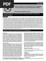 Positive Thinking A Powerful Tool To Reduce Social Anxiety of Under Graduate Students - August - 2013 - 0624129710 - 8302112