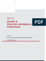 Gestión de Organización en Ambientes Virtuales. Semana 3