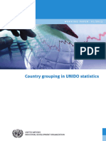 UPADHYAYA, S. Country Grouping in UNIDO Statistics, 2013