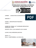 Act. Sociedades Mercantiles.. Admon Financiera I