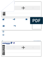 Fnu's Boarding Pass To Kuala Lumpur - MALAYSIA AIRLINES