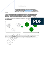 Unit III Clustering