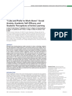 Hood Et Al 2021 I Like and Prefer To Work Alone Social Anxiety Academic Self Efficacy and Students Perceptions of