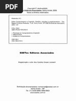 Terapia Analítico-Comportamental - Da Teoria À Prática Clínica