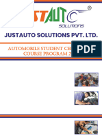 Automobile Student CERTIFICATE COURSE Program 2024