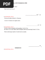 2022 - 17 Area Perimeter and Volume Checkpoint - Sec - 1 Mathematics