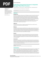 Evaluation of Functional Outcome in Surgically Man