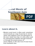 Vocal Music of Southeast Asia