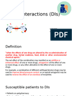 Drug Interactions (Lec # 4, Final)