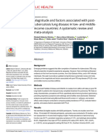 Magnitude and Factors Associated With Posttuberculosis Lung Disease in Low - and Middleincome Countries