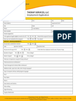 Therap Employment Application Fillable 230108