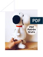 Patron Gratis Amigurumi Perro Grande Snoppy PDF