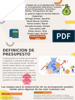 Concepto de Presupuesto. Etapas de La Elaboración. Tipos de Presupuestos. Presupuestos Operativos. Estados Financieros Proyectados. Pronóstico de Ventas. Presupuesto de Caja.