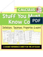 46 - Calculus Stuff You Must Know Cold