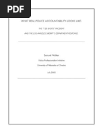 What Real Police Accountability Looks Like:: The "120 Shots" Incident and The Los Angeles Sheriff'S Department Response