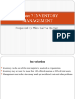 Chapter 7 Inventory Management