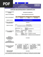 Udyam Registration Certificate