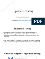 L8 Hypothsis Testing