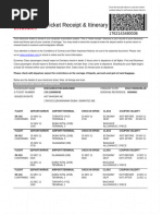 Emirates Ticket Receipt Itinerary