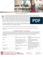 W6 Curriculum Vitae-Guide For Undergraduates