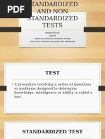 Standardized and Non Standardized Tests-1