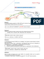 Correction Fiche Exercice - Rappel - Quantite de Matiere-Prof