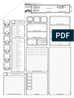 Character Sheet - Print Version