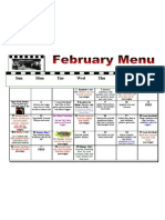 February Menu 2012