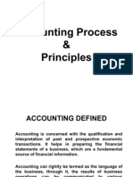 Accounting Process and Principles