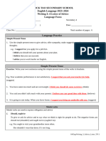 S4 Writing 3 - Letter of Advice - Language Focus T (Updated)