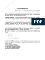 Computer Applications (Unit 1 2)