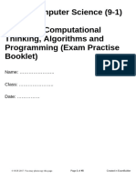 Exam Practise Booklet - Unit 2