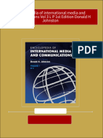 Encyclopedia of International Media and Communications Vol 3 L P 1st Edition Donald H Johnston 2024 Scribd Download