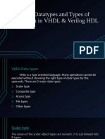 Lesson 1.3 Data Types and Description in VHDL and Verilog