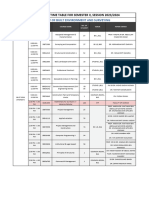 SEM 6 - Final Examination Timetable