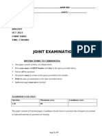 Form 3 2023 End T3 Biology PP1 QS - Teacher - Co - .Ke - Set - A