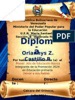 Diploma 6to Grado Stephany