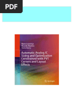 Ebooks File Automatic Analog IC Sizing and Optimization Constrained With PVT Corners and Layout Effects 1st Edition Nuno Lourenço All Chapters