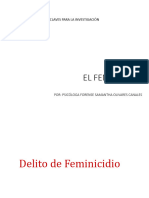 Claves para Pericial en Feminicidio