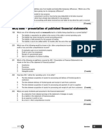 MCQ Bank - Presentation of Published Financial Statements