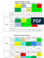 Horarios de Examenes 2 Trimestre