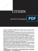 Manual Reloj CITIZENe