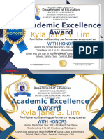 New Academic Excellence Award