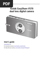 Kodak Easyshare V570 Dual Lens Digital Camera: User'S Guide