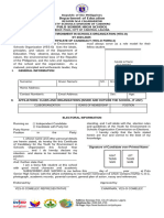 Yes o Certificate of Candidacy Form 3