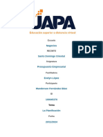 Tarea 2, Presupuesto Empresarial